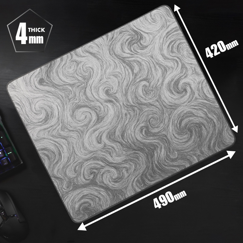 White Rose Gaming Mouse Pad