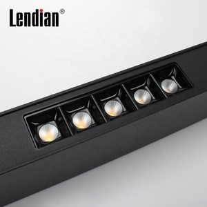 高品質プロファイル直接スプライス照明器具天井調光可能ノンフリッカースーパーマーケットLEDリニアペンダントライト - Product Image 3