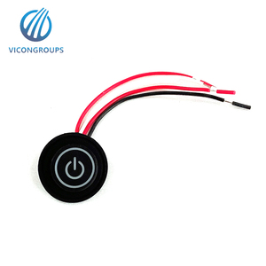 3.7V 5V 7.4V 12V 24V sıcaklık kontrol basmalı düğme anahtarı isıtma giysileri için 3 seviye sıcaklık kontrollü kapalı anahtarı - Product Image 1