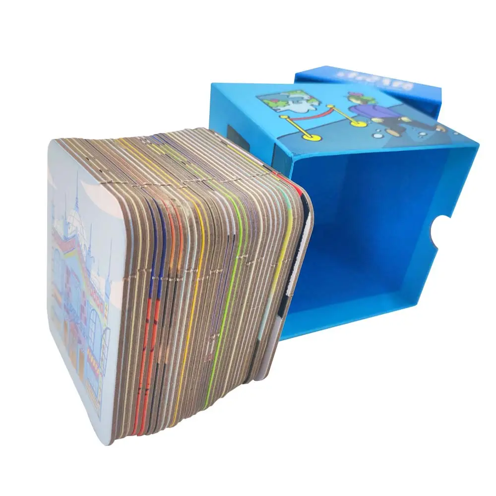 Cartas de jogo educacionais e sustentáveis personalizadas para crianças feitas de papel 100% reciclável