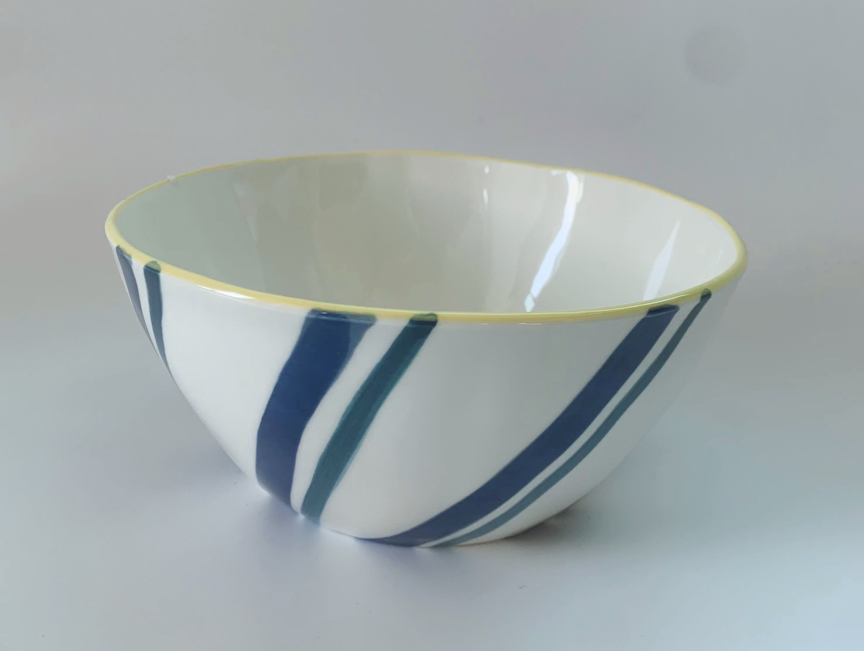 6-inch Bowl Blue Lines