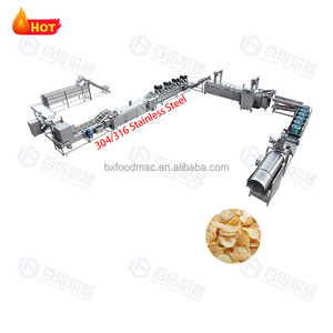 Industrial 30-500kg <strong>Per</strong> Hour Capacity Potato Crisp Making Machine Potato Processing Machinery Potato <strong>Chips</strong> Line - Product Image 1