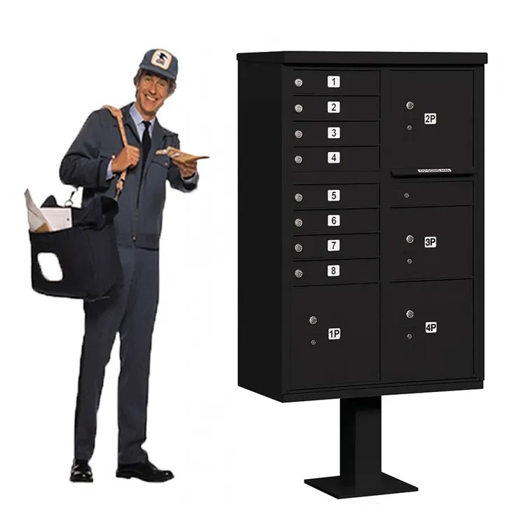 Usps Approved Cluster Mailbox Units With 16 Multi-tenant Door 2 Parcel Door Mailbox