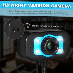 HD Webcam USB Desktop Laptop Kamera Mini Plug & Play Video anruf Computer kamera mit Mic Night Version LED Light Flexible R.