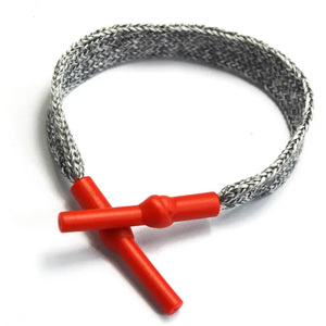 Dtm Color cordón con Metal/silicona/puntas de plástico Cadena de poliéster para la ropa - Product Image 3