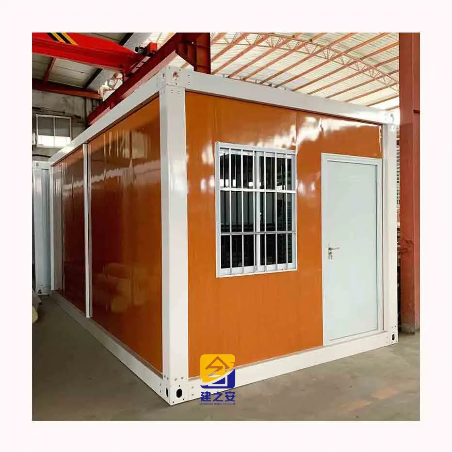 JZA barato 20 pies prefabricados pequeña oficina en casa Pod Prefab desmontable Modular Container House casa modular