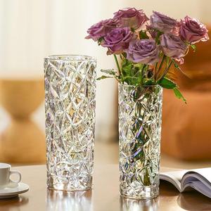 Büyük kalınlaşmış kristal vazo yüksek şeffaflık sanat Deco tasarım tarzı ev su kültürü için cam çiçek vazo tencere dekorasyon - Product Image 5