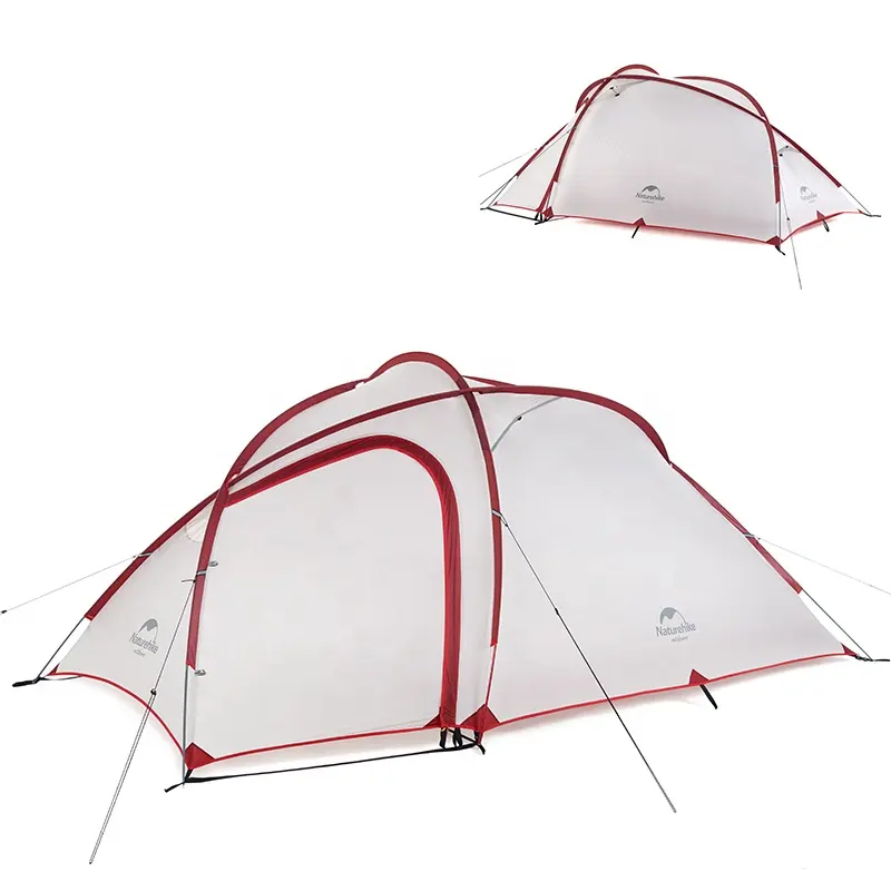 Naturehike Hiby 업그레이드 버전 2 3 남자 20D 나일론 더블 레이어 비바람에 견디는 알루미늄 극 야외 캠핑 텐트