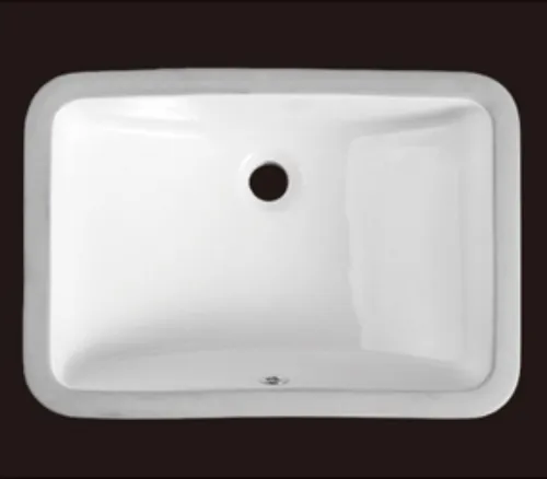21" Inch Cheap Price Rectangular White Under Counter Undermounted Ceramic Bathroom Sink Washbasin