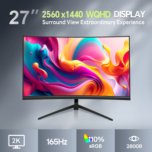 Venta caliente Monitor de PC de 24 pulgadas Borde estrecho Led Computadora inteligente Computadora de escritorio Pantalla curva para juegos - Product Image 2