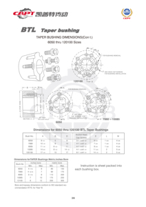 Wholesale High Quality Taper Bushes 1610 Taper Lock Bush for Pulley C45 Taper Lock Bush From China - Product Image 4