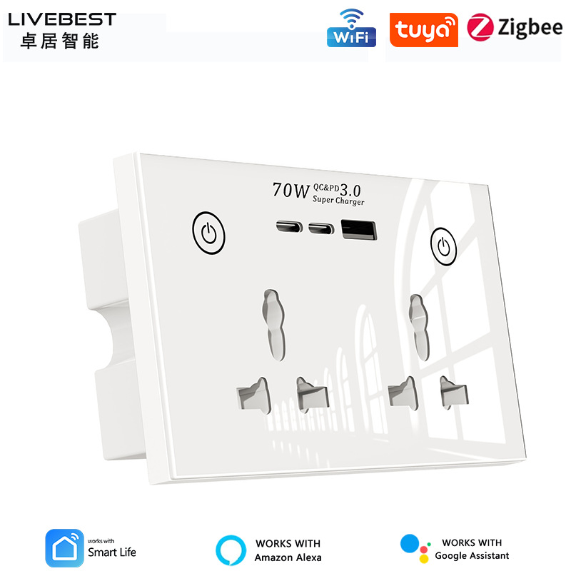 USB blanc + 1 * type-c