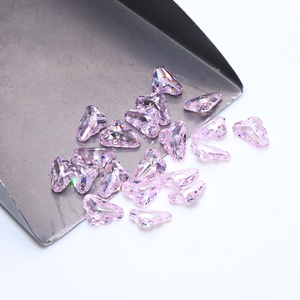 Fancy Beads Gemstone Zircon Cloud Shape 6*9 mm Light pink Color Loose <strong>Cz</strong> Cubic Zirconia Stones for Fine Jewelry Making - Product Image 4