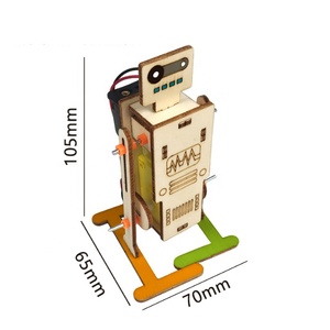 DIY montiertes Modell elektrischer zweibeiniger Gehroboter Wissenschaft Entdeckung STEM Bildung Physik Experimental-Satz für Kinder Geschenke