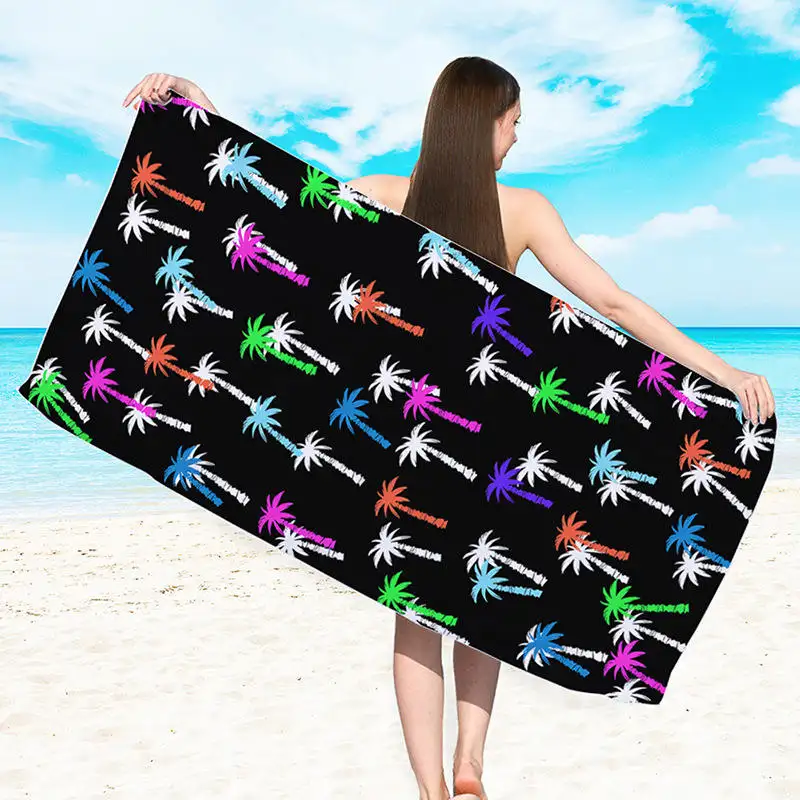 Liso Groothandel Custom Strandlaken Sublimeren Bedrukte Volwassenen Zwembad Verandering Strand Surf Poncho Handdoek