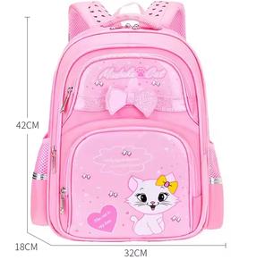 Stile carino per gattino rosa stampato zaino per studenti Set con scatola del pranzo Trolley e astuccio tre pezzi kit per ragazze - Product Image 3
