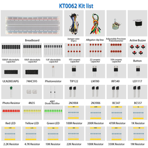 Elektronik bileşenler başlangıç paketi Diy elektronik öğrenme kiti Arduino için Set R3 öğretici