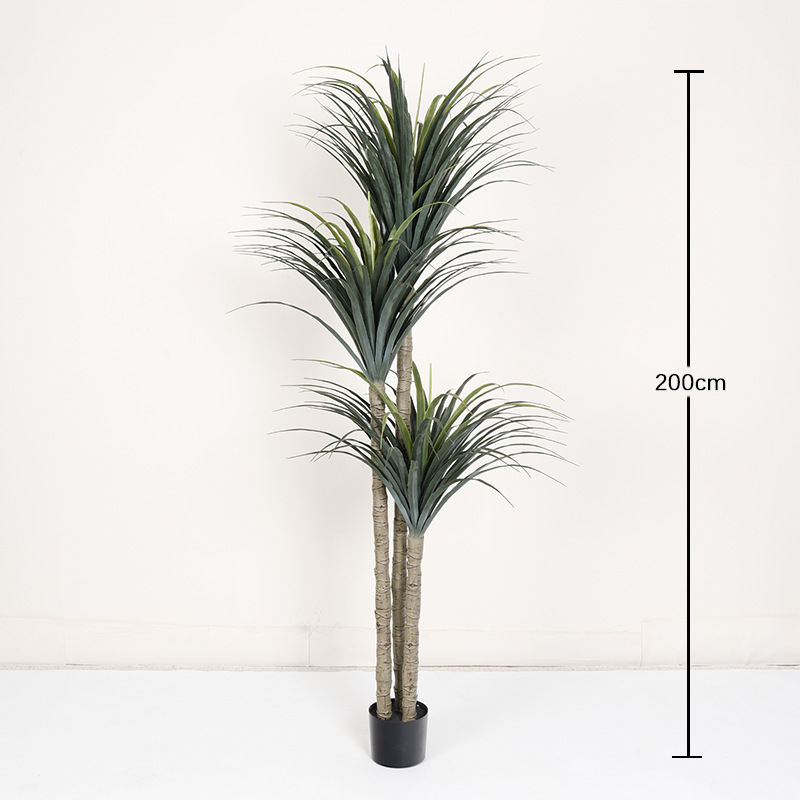 Vert 3 tiges 180 feuilles 200cm