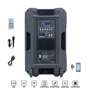 Private Model 15,000W 15&quot; 4 Preset DSP <strong>Function</strong> Portable Speaker Box,audio Sound <strong>System</strong>, TWS/MIC/USB Etc. Bocina Parlant - Product Image 2