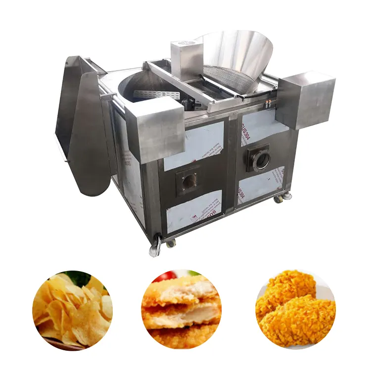 मल्टी-फंक्शन स्वचालित चिकन मछली फ्राइड ब्रेड स्टिक डोनट फ्राइंग एक प्रकार का अनाज गोली फलाफेल फ्राइंग मशीन