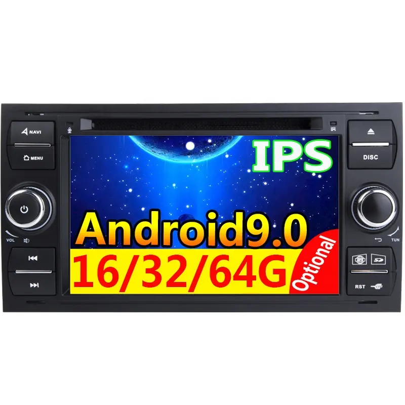 2din Android 10 auto Radio Multimedia para Ford Focus 2 3 mk2 Mondeo 4 Kuga Fiesta Transit Connect S-C MAXGPS navegación unidad de cabeza