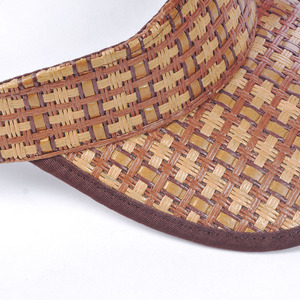 HH00004 yüksek kaliteli el yapımı dokuma şapka güneşlik kamyon şoförü şapkaları DIY tasarım şapkalar Hawaii yaz plaj günlük güzel kapaklar - Product Image 4