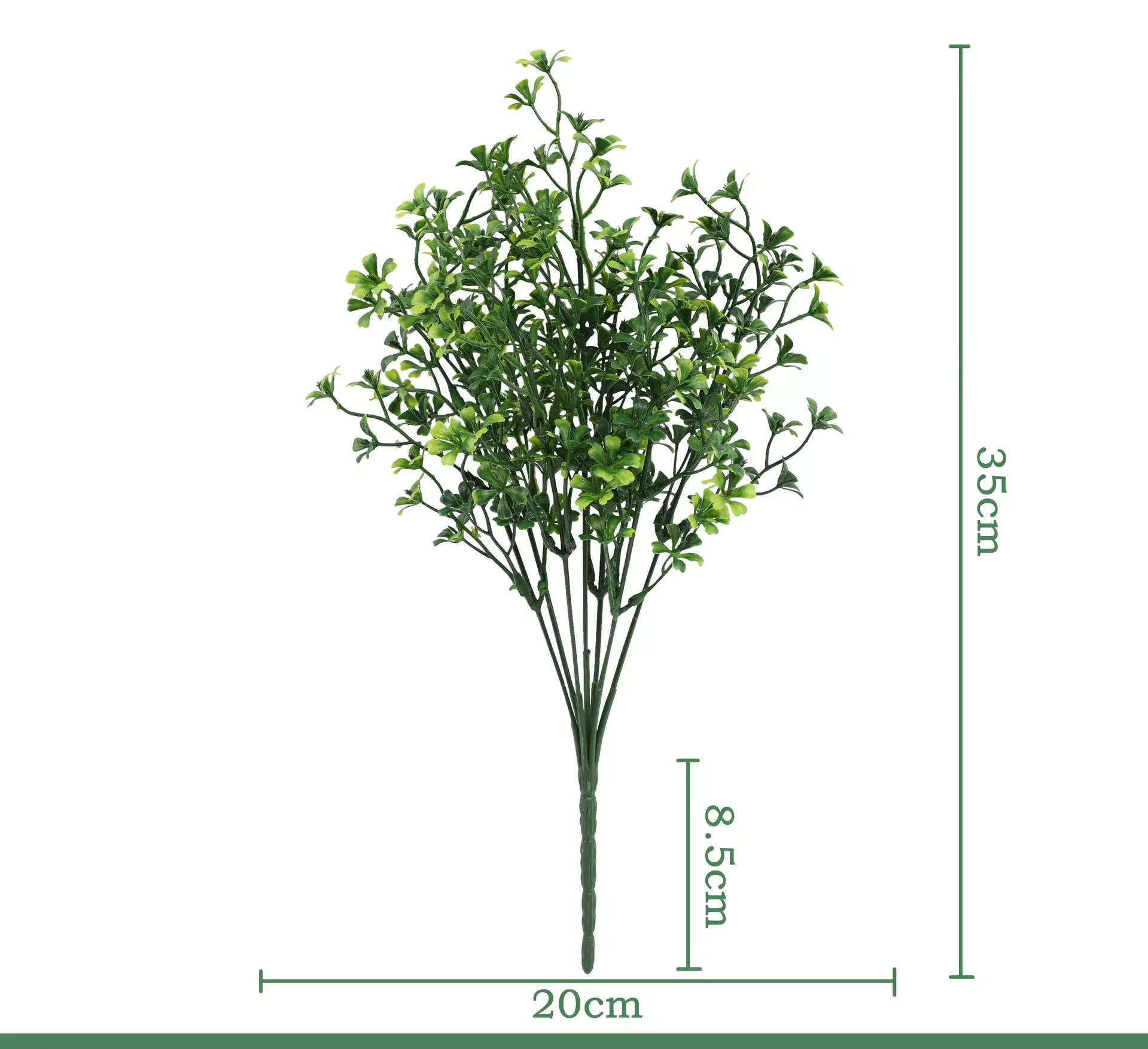 ใบไม้ประดิษฐ์สีเขียว 2