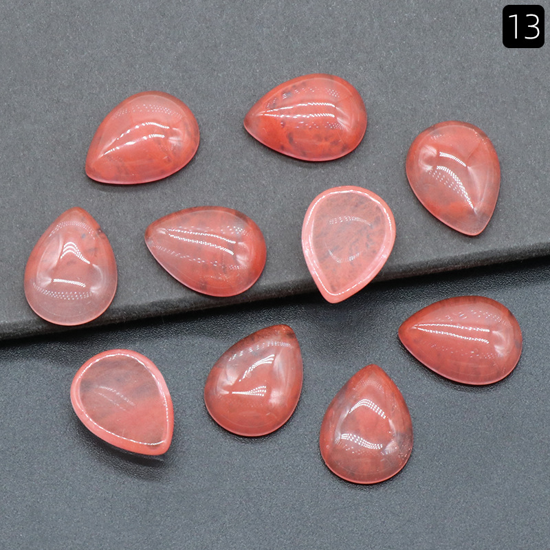 15x20mm watermelon red-synthetic-single