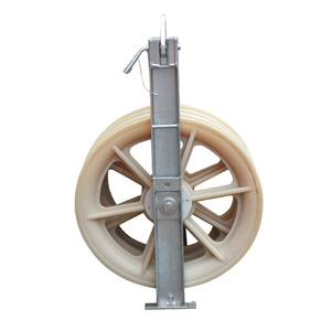 508x100mm Overhead Line <strong>Stringing</strong> Pulley Three-wheel Conductor <strong>Stringing</strong> Pulley <strong>Blocks</strong> - Product Image 4