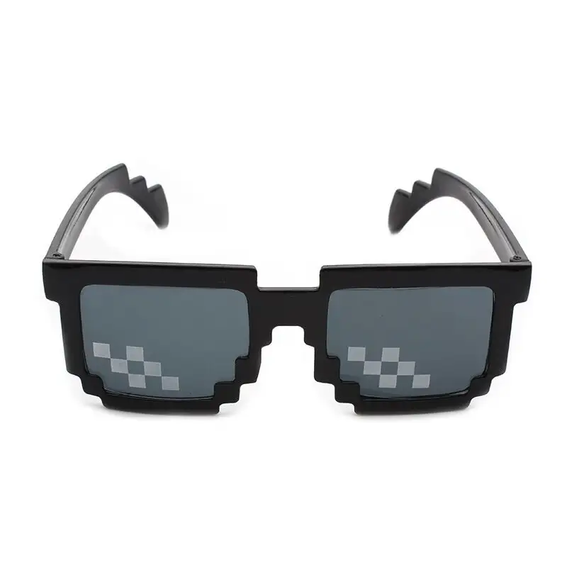 Heißer verkauf mode custom design moderne lentes sonnenbrille pixelated männer frauen thug life party mosaik vintage sonnenbrille