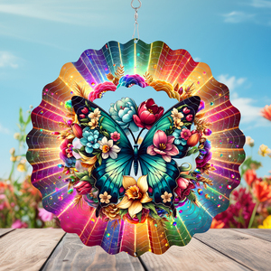 สปินเนอร์ลม3D กลางแจ้งขนาด10นิ้วของตกแต่งสวนแบบแขวนด้วยเหล็กและเหล็กรูปนกกังหันลม - Product Image 2