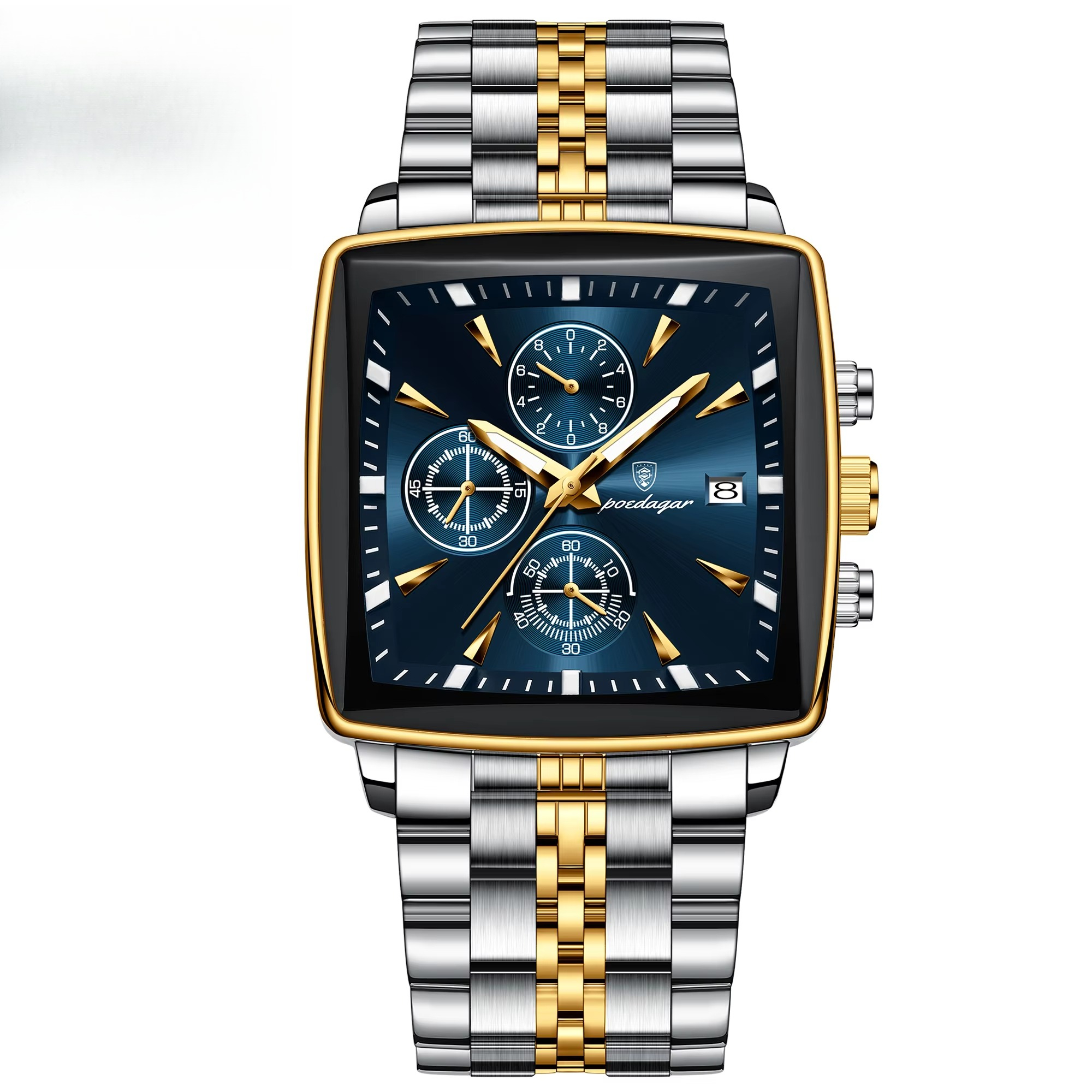 ขอบทอง+หน้าปัดสีน้ำเงิน