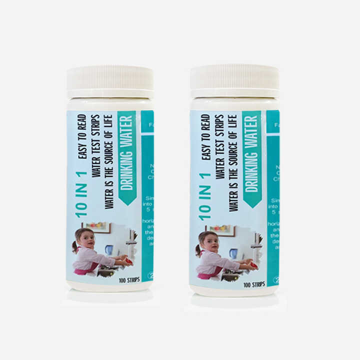 10 kits de test d'eau para pour l'eau potable 1-14 paramètres pour bandelettes de test de consommation rapide