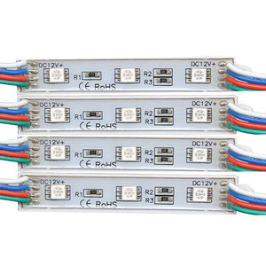 RGB светодиодный модуль SMD 5050 12 В водонепроницаемый IP65 3LED многоцветный Силиконовый инъекционный умный RGB светодиодные модули для электронного знака - Product Image 2