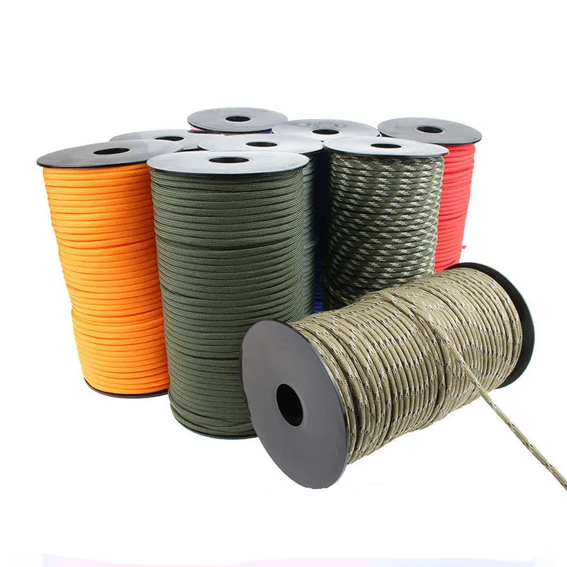Hot sale 550 full polyester nine core 100m umbrella rope DIY bracelet braided rope
