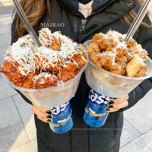 Hot Sale Customized <strong>1000</strong> 700ml Snacks Bowl Pp Milk Tea <strong>Cup</strong> Fruits Dessert Tray Takeout 2 in 1 Plastic <strong>Cup</strong>