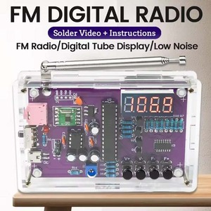 DIY FM радиоэлектронный комплект с регулируемой частотой цифровой дисплей DIY паяльный практический припой RDA5807S - Product Image 2