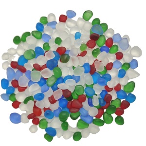 不规则彩色光滑表面海玻璃片块耳环制作用海玻璃 - Product Image 1