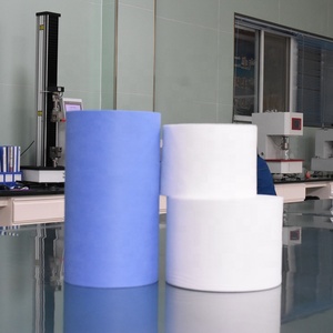Sterile Disposable Medical Nonwoven Fabric Hydrophobic 34gsm <strong>54gsm</strong> SMMS PP Blue Non-Woven Fabric Roll for Medical Products
