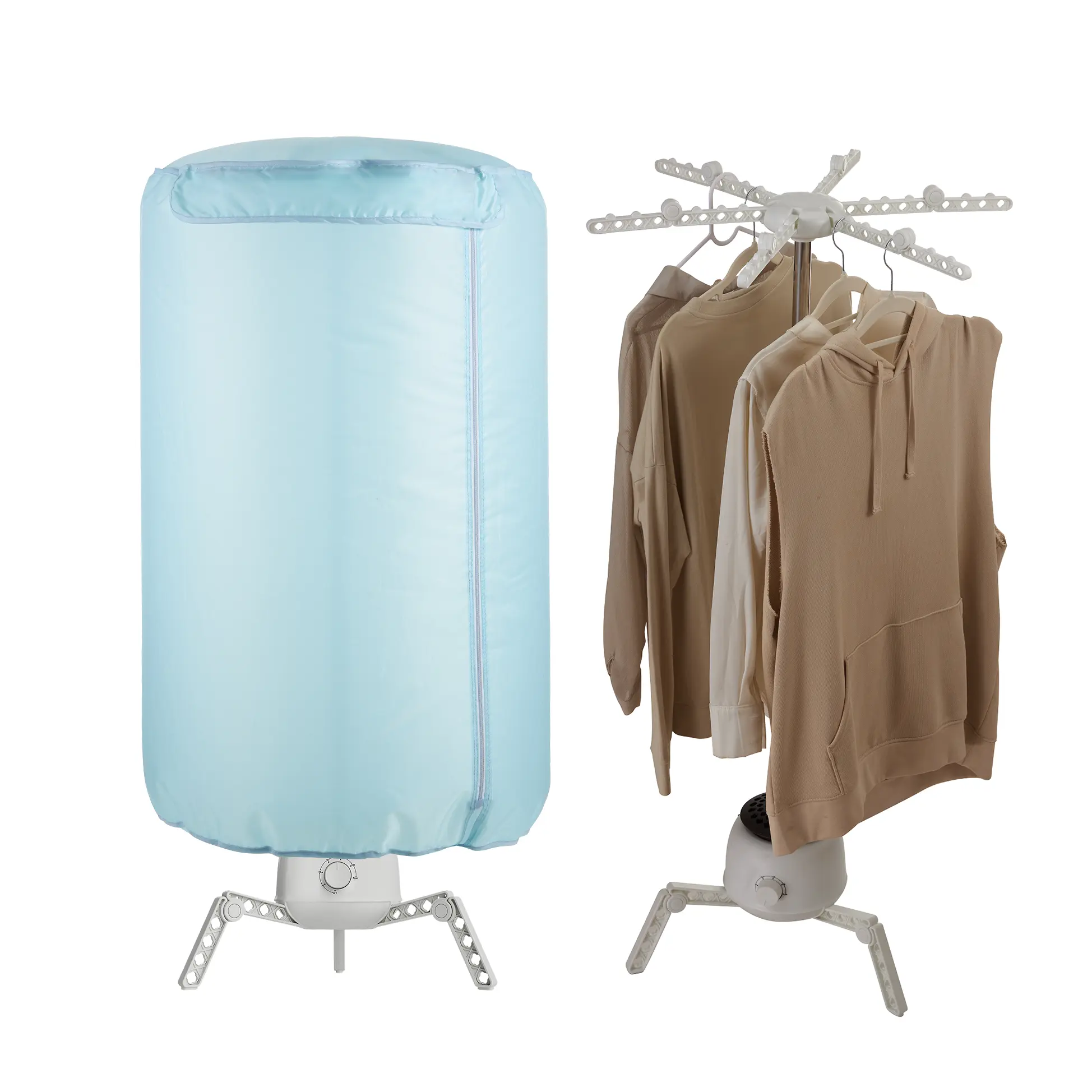 Mini plegable de aluminio eléctrico 3 patas silencioso ahorrar electricidad raiment secador de ropa secador de roupa Secadora