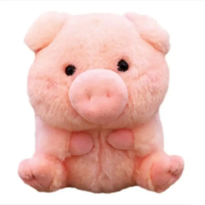 Produttore personalizzato carino a forma di palla paffuta di maiale rosa peluche per bambini e bambine