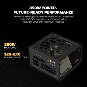 Fantech PSG850M altın verimlilik 850W tam modüler güç aktif PFC akıllı 120mm Fan çok koruma 12v PC güç kaynağı - Product Image 4