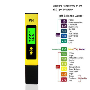 Medidor de pH portátil, herramienta de prueba de pH, medidor de PH de alta precisión para el hogar con retroiluminación para agua del grifo - Product Image 2