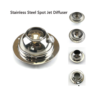 Stainless Steel Air Conditioner <strong>Diffuser</strong> Round Adjustable Ball Jet Air <strong>Nozzle</strong> Spot Air <strong>Diffuser</strong> - Product Image 2
