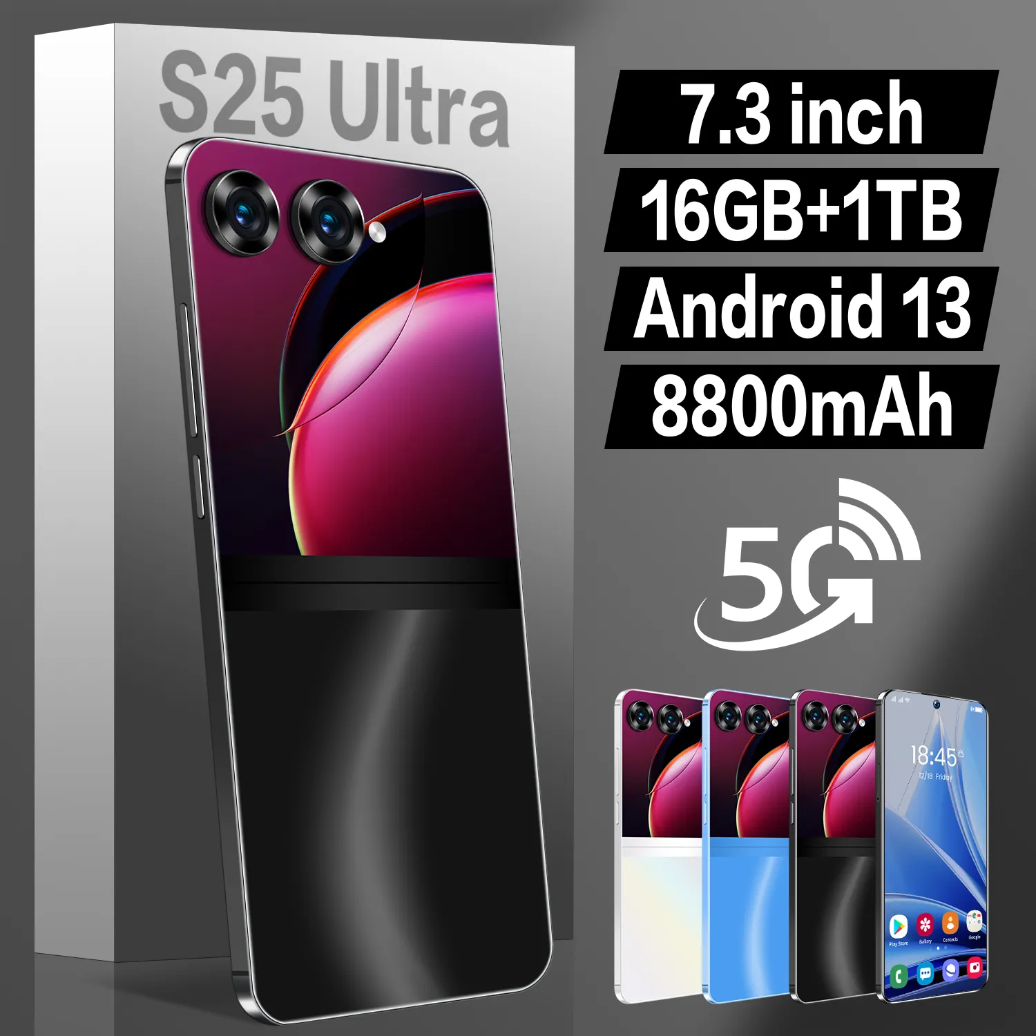 S25 ultra + Beauty camera 4g 5g sbloccato di alta qualità dual sim card smartphone