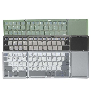 多色无线蓝牙可折叠键盘，带触摸板Qwerty数字键盘，适用于iOS安卓视窗 - Product Image 1
