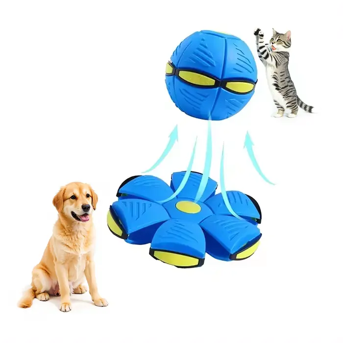 Новое поступление, жевательная игрушка для домашних животных, летающий шар, переносная игрушка для домашних животных, летающая тарелка, Интерактивная игрушка для собак, летающая тарелка, шар