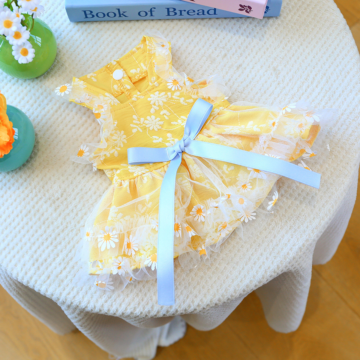 Summer daisy suspender skirt