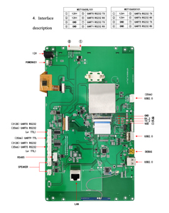10 Zoll Android Linux Ubuntu 18.04 Version Rockchip RK3568 ARM-Anzeige modul mit WIFI, RS232, TTL, RS485 für - Product Image 3