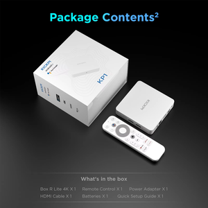 Mới phổ biến Trắng Google chứng nhận Amlogic s905y4 Android 11 4k media player Android ATV Box kickpi KP1 - Product Image 6